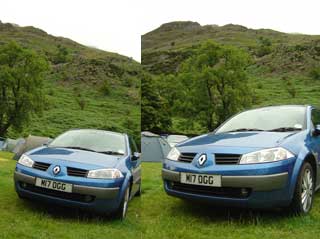 Andy's car in the lakes